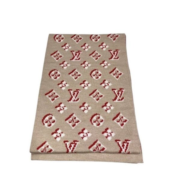 LOUIS VUITTON Scarf Echarpe.3D Monogram M76446 Luxury Accessory - Picture 1 of 9